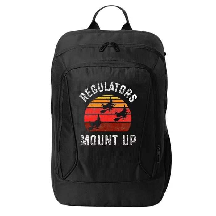 Regulators Mount Up Funny Halloween Witch City Backpack