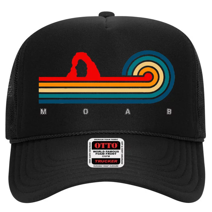 Retro Moab Utah High Crown Mesh Trucker Hat