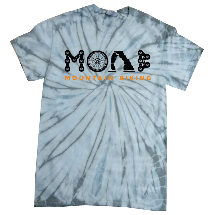 Retro Moab Utah Souvenir Mountain Biking Mtb Trail Riding Tie-Dye T-Shirt