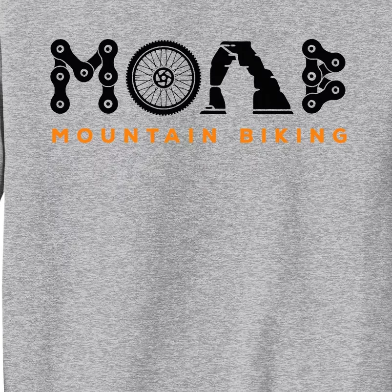 Retro Moab Utah Souvenir Mountain Biking Mtb Trail Riding Tall Sweatshirt