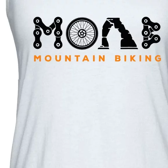 Retro Moab Utah Souvenir Mountain Biking Mtb Trail Riding Ladies Essential Flowy Tank