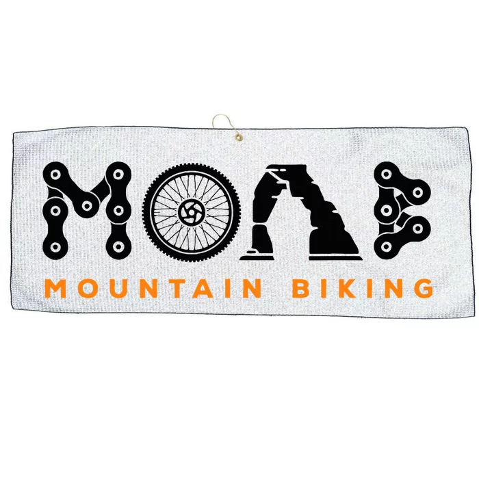 Retro Moab Utah Souvenir Mountain Biking Mtb Trail Riding Large Microfiber Waffle Golf Towel