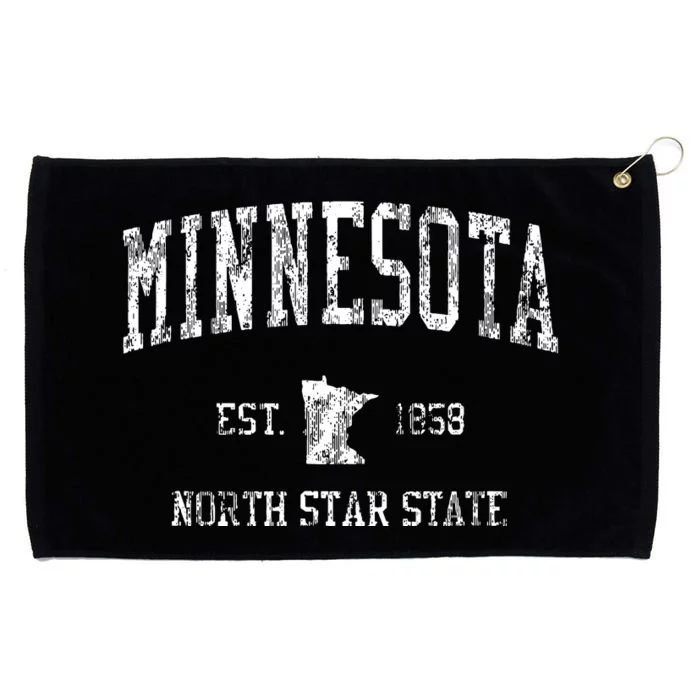 Retro Minnesota Vintage Sports Grommeted Golf Towel