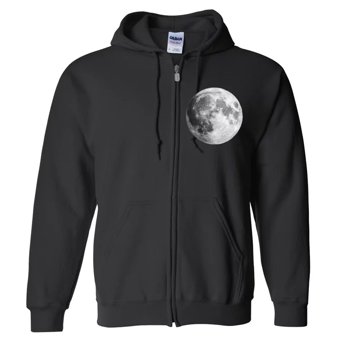 Real Moon Vintage Style Full Zip Hoodie