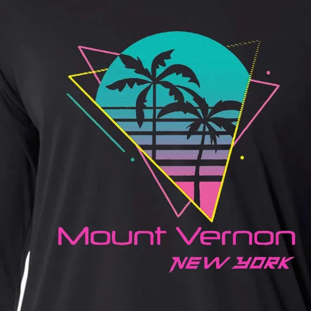 Retro Mount Vernon New York Cooling Performance Long Sleeve Crew