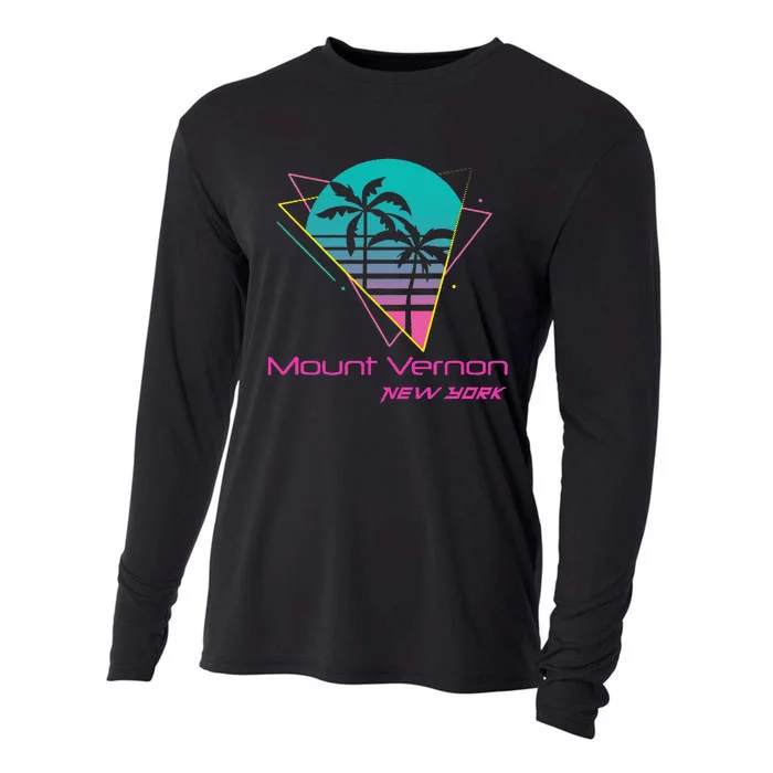 Retro Mount Vernon New York Cooling Performance Long Sleeve Crew