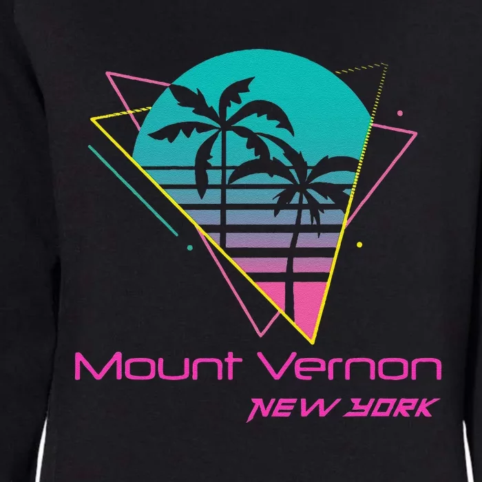 Retro Mount Vernon New York Womens California Wash Sweatshirt