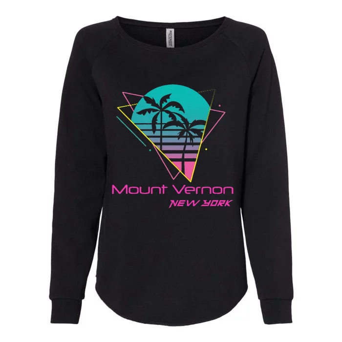 Retro Mount Vernon New York Womens California Wash Sweatshirt