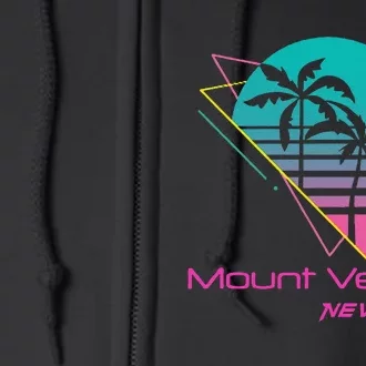 Retro Mount Vernon New York Full Zip Hoodie