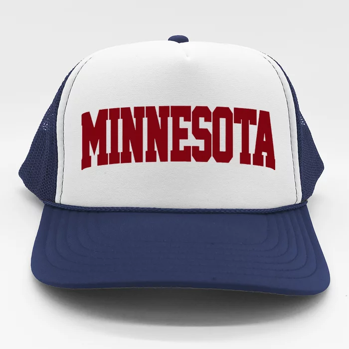 Retro Minnesota Vintage Minnesota Maroon Gold Trucker Hat