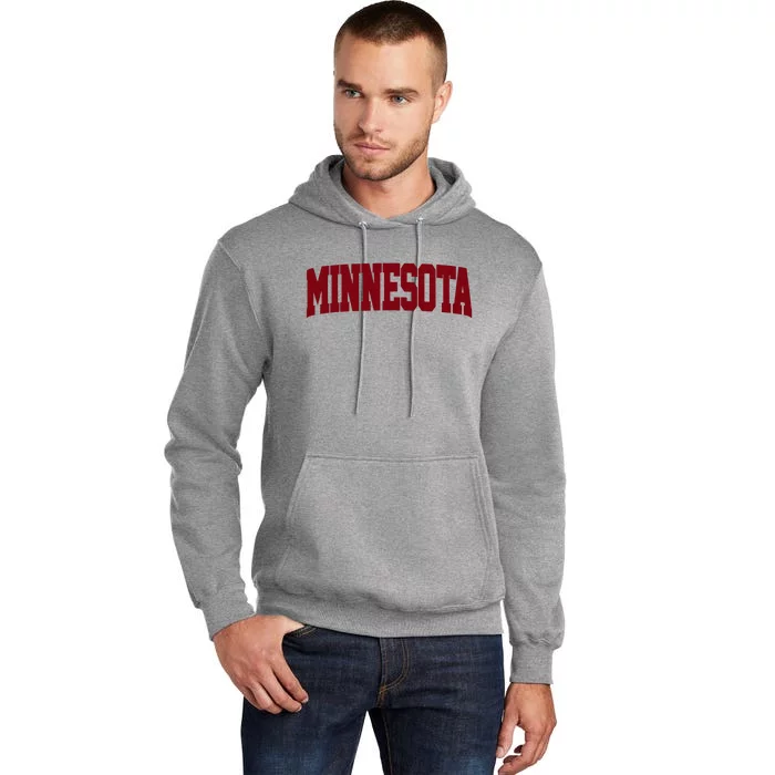 Retro Minnesota Vintage Minnesota Maroon Gold Tall Hoodie