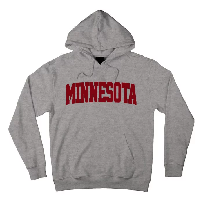 Retro Minnesota Vintage Minnesota Maroon Gold Tall Hoodie