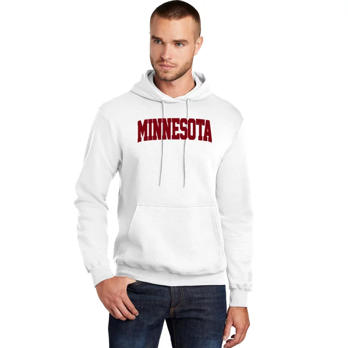 Retro Minnesota Vintage Minnesota Maroon Gold Hoodie