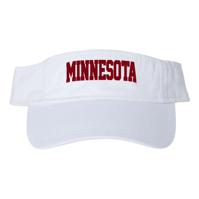 Retro Minnesota Vintage Minnesota Maroon Gold Valucap Bio-Washed Visor