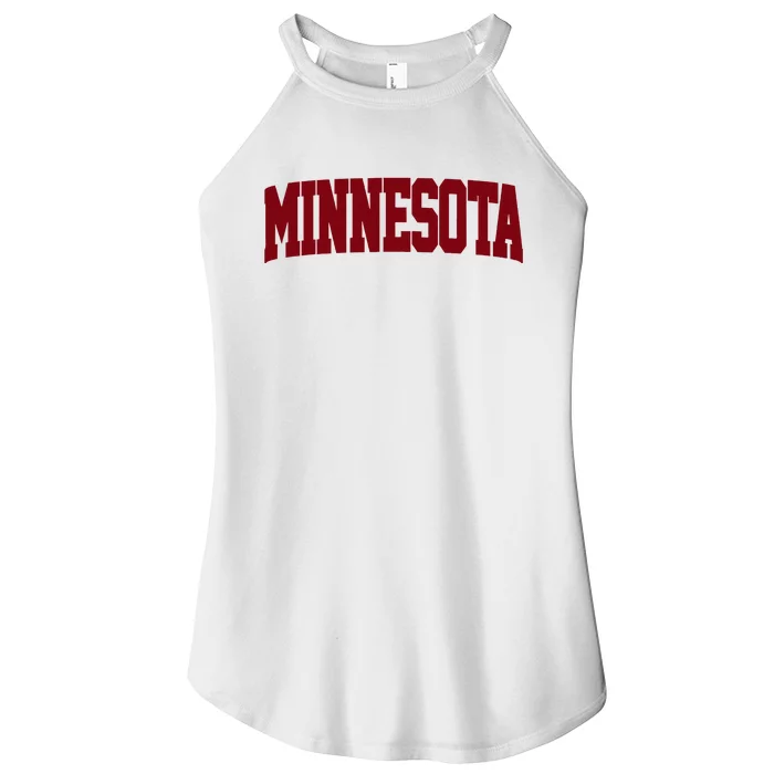 Retro Minnesota Vintage Minnesota Maroon Gold Women’s Perfect Tri Rocker Tank