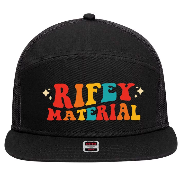 Rifey Material Vintage 7 Panel Mesh Trucker Snapback Hat