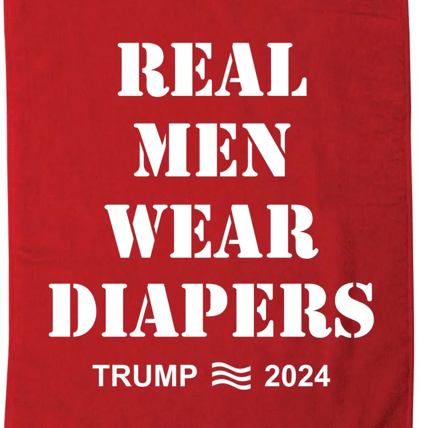 Real Me.N Wear Diapers Trump 2024 Platinum Collection Golf Towel