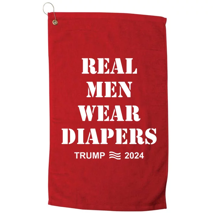 Real Me.N Wear Diapers Trump 2024 Platinum Collection Golf Towel