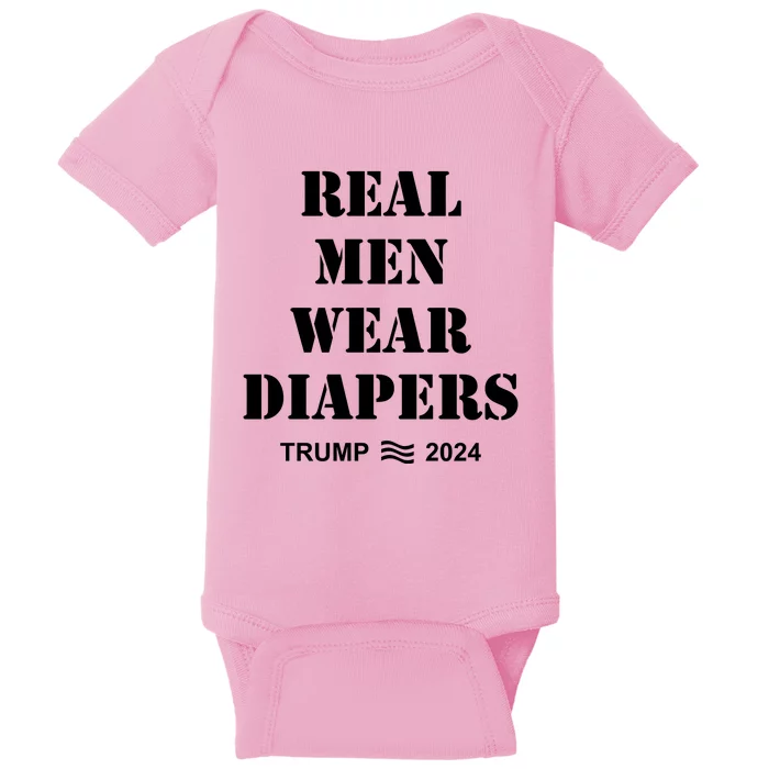 Real Me.N Wear Diapers Trump 2024 Baby Bodysuit