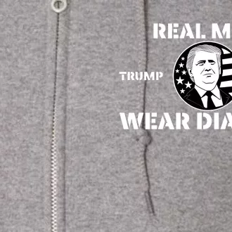 Real Me.N Wear Diapers Trump 2024 Full Zip Hoodie