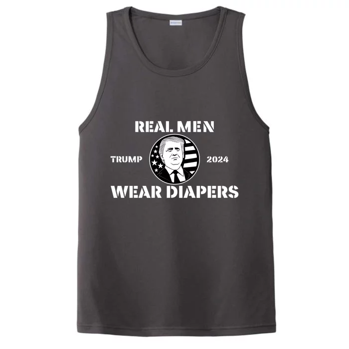 Real Me.N Wear Diapers Trump 2024 Performance Tank