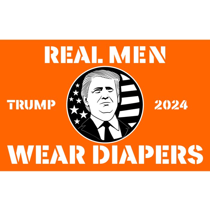 Real Me.N Wear Diapers Trump 2024 Bumper Sticker