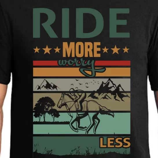 Ride More Worry Less Pajama Set