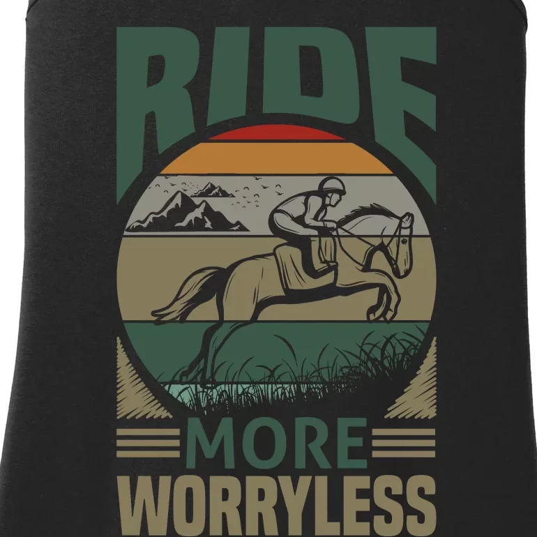 Ride More Worry Less Ladies Essential Tank