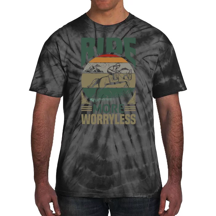 Ride More Worry Less Tie-Dye T-Shirt