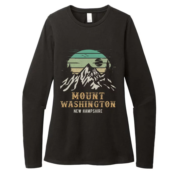 Retro Mount Washington NH Merchandise Hiking Mt Washington Womens CVC Long Sleeve Shirt