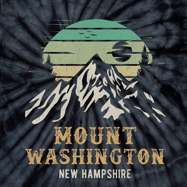 Retro Mount Washington NH Merchandise Hiking Mt Washington Tie-Dye T-Shirt