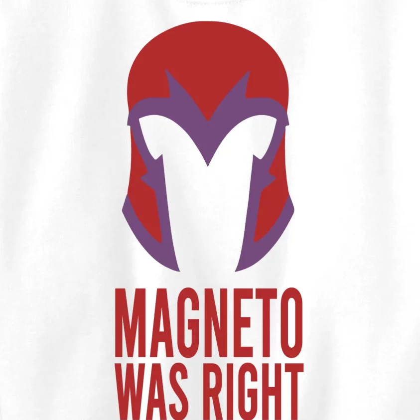 Retro Magneto Was Right Kids Sweatshirt