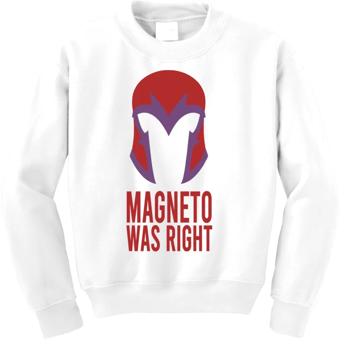 Retro Magneto Was Right Kids Sweatshirt