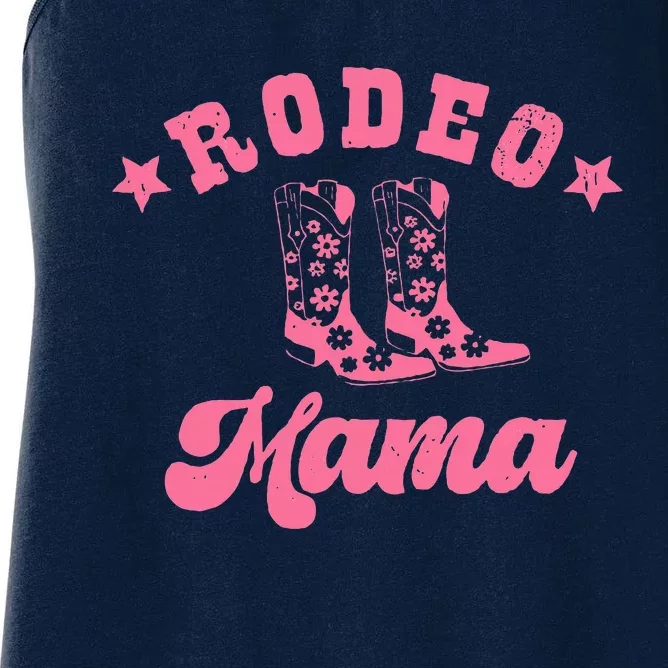 Rodeo Mama Western Mommy First Birthday Mother Day Gift Women's Racerback Tank