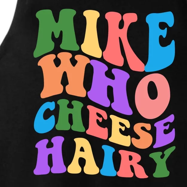 Retro Mike Who Cheese Hairy Ladies Tri-Blend Wicking Tank