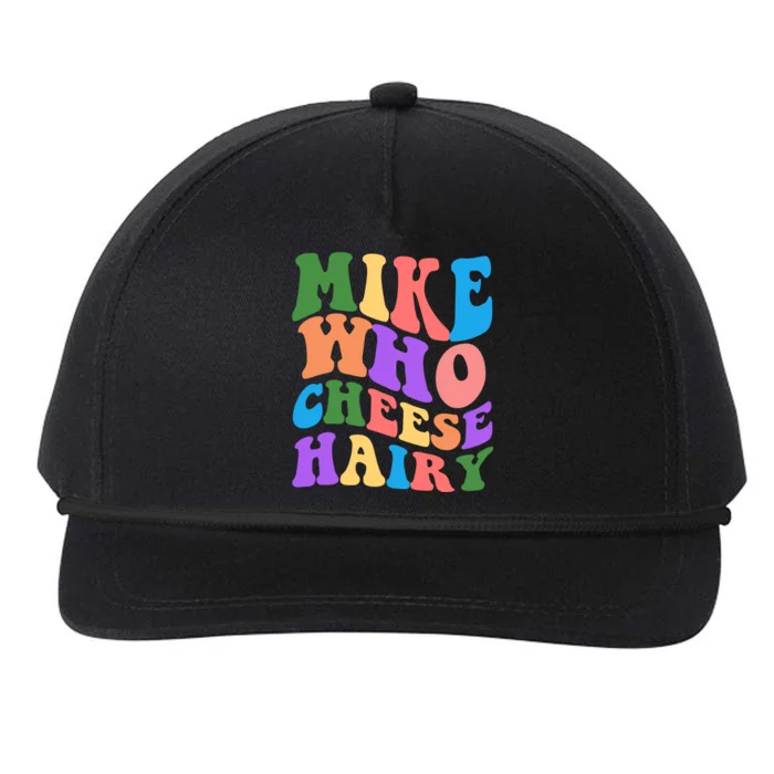 Retro Mike Who Cheese Hairy Snapback Five-Panel Rope Hat