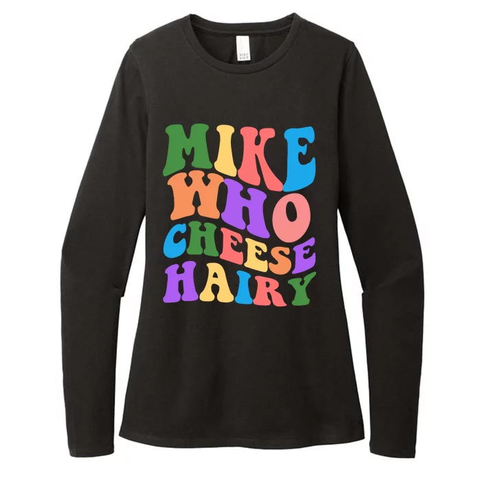 Retro Mike Who Cheese Hairy Womens CVC Long Sleeve Shirt