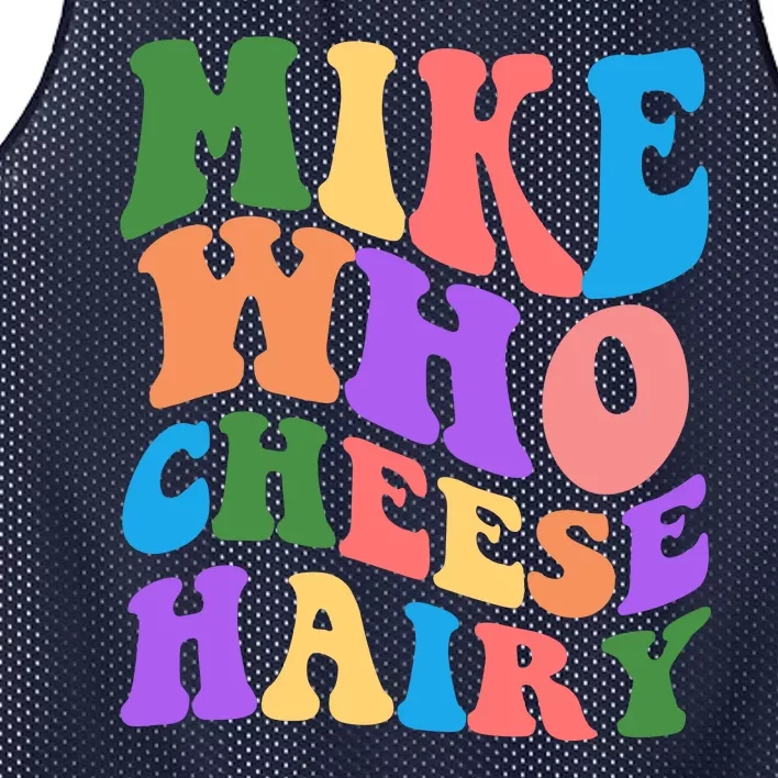 Retro Mike Who Cheese Hairy Mesh Reversible Basketball Jersey Tank