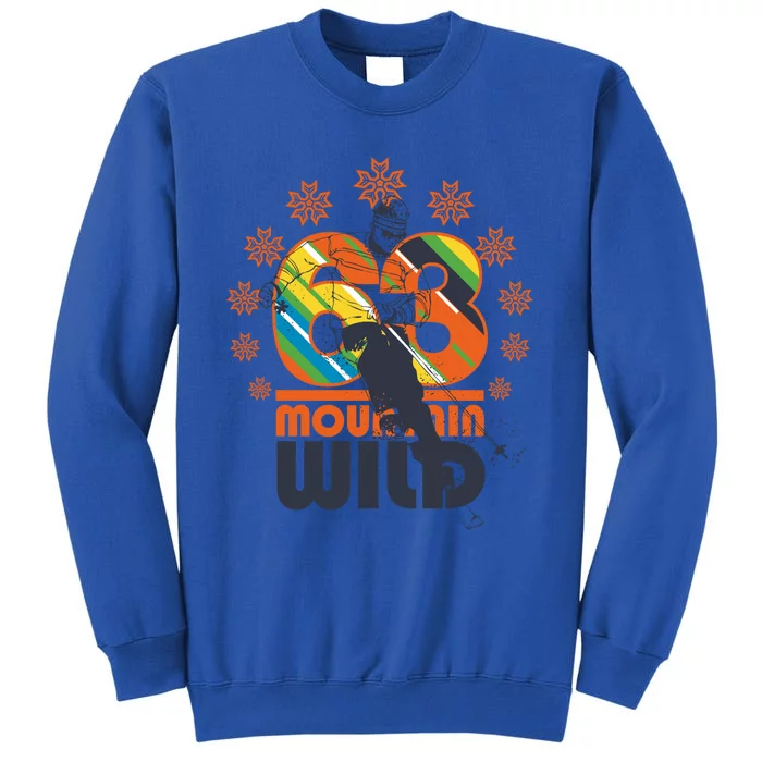 Retro Mountain Wild Skiing Ski Gift Sweatshirt