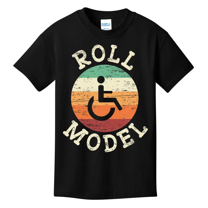 Role Model Wheelchair User Handicap Ampu PWD Disabled Kids T-Shirt