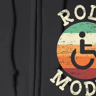 Role Model Wheelchair User Handicap Ampu PWD Disabled Full Zip Hoodie