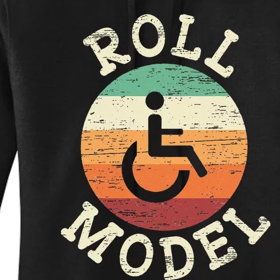 Role Model Wheelchair User Handicap Ampu PWD Disabled Women's Pullover Hoodie