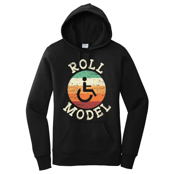 Role Model Wheelchair User Handicap Ampu PWD Disabled Women's Pullover Hoodie