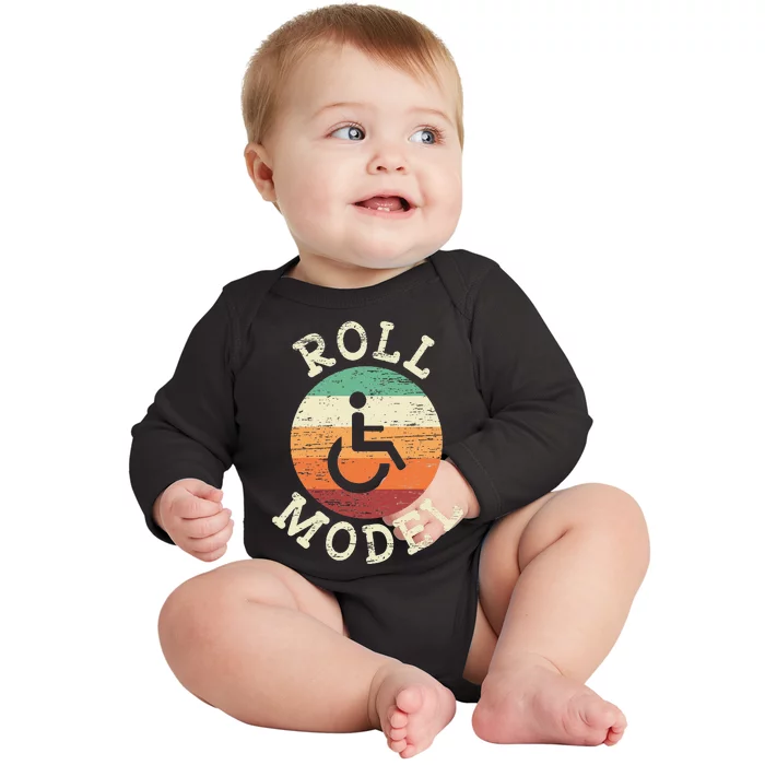 Role Model Wheelchair User Handicap Ampu PWD Disabled Baby Long Sleeve Bodysuit