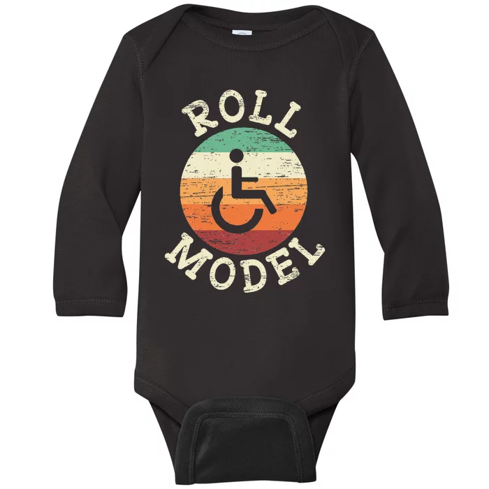 Role Model Wheelchair User Handicap Ampu PWD Disabled Baby Long Sleeve Bodysuit