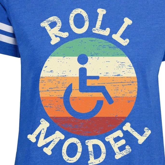 Role Model Wheelchair User Handicap Ampu PWD Disabled Enza Ladies Jersey Football T-Shirt