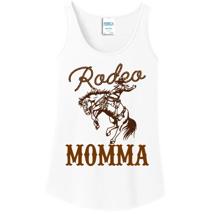 Rodeo Momma Western Cowboy Ladies Essential Tank