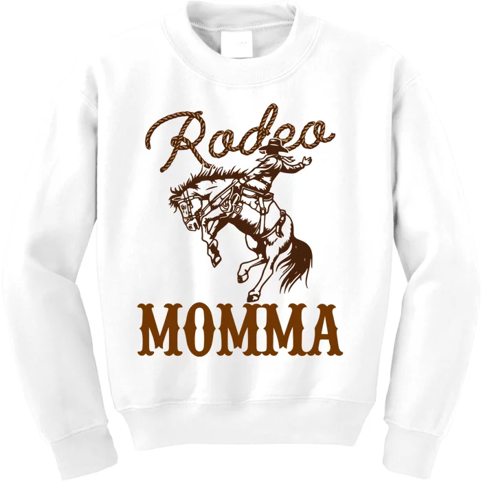 Rodeo Momma Western Cowboy Kids Sweatshirt