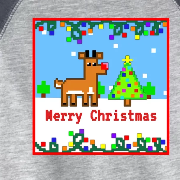 Rudolph Merry Xmas Toddler Fine Jersey T-Shirt