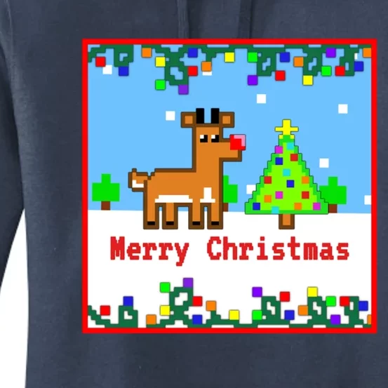 Rudolph Merry Xmas Women's Pullover Hoodie